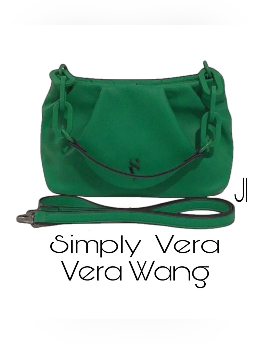 Simply Vera Vera Wang Convertible Hand Bag Crossbody Green NWOT